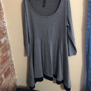 Grey flowy top
